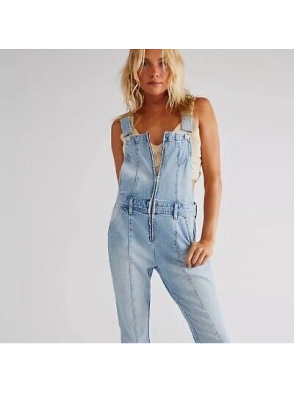 Free People Camilla Overall Slim Bootcut